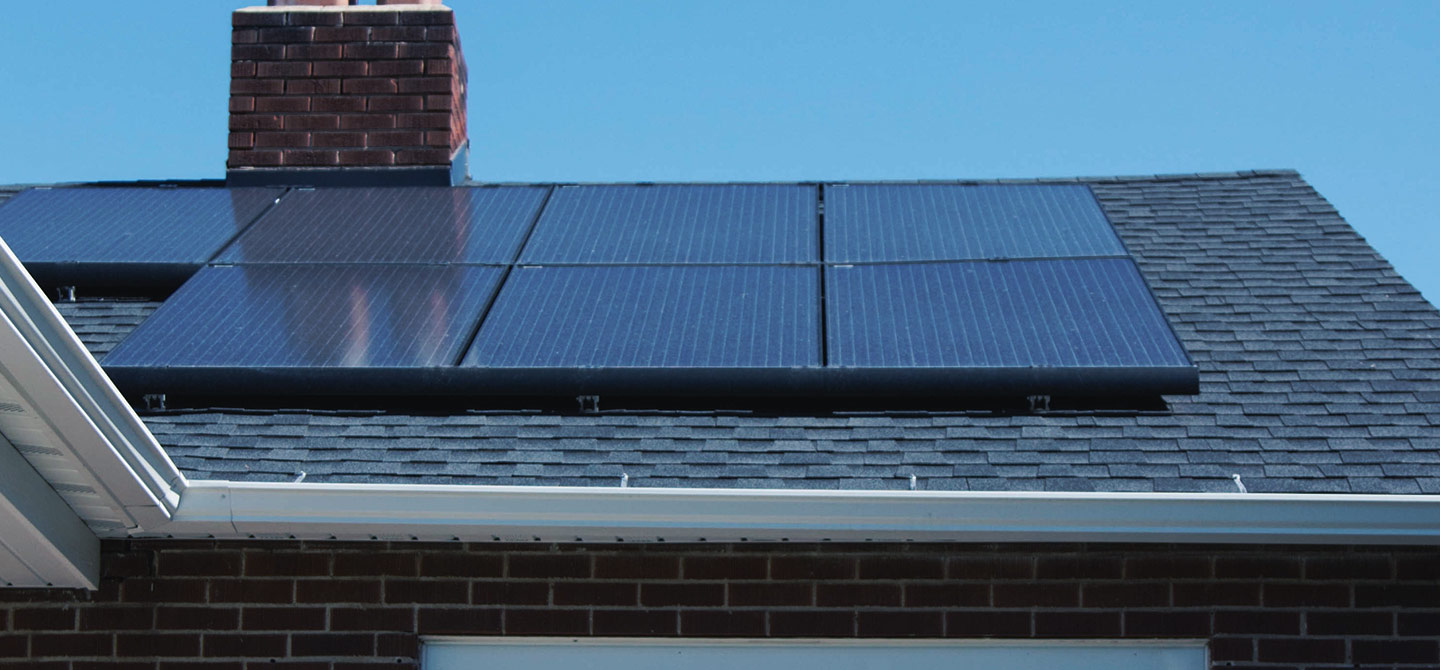hero solar panels installed on residential roof
